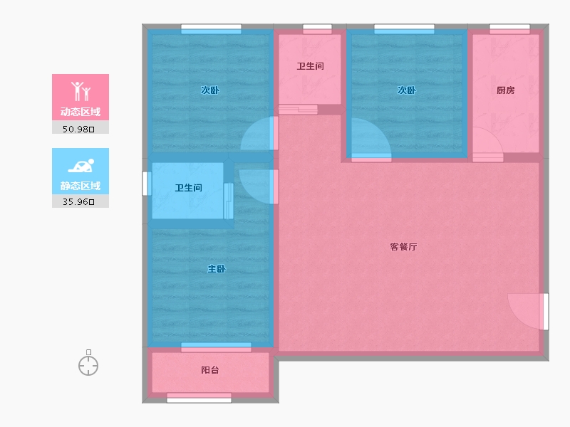 山西省-临汾市-洪洞城市领袖-77.08-户型库-动静分区