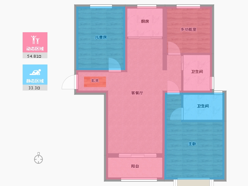 山西省-太原市-山钢铭著-78.26-户型库-动静分区