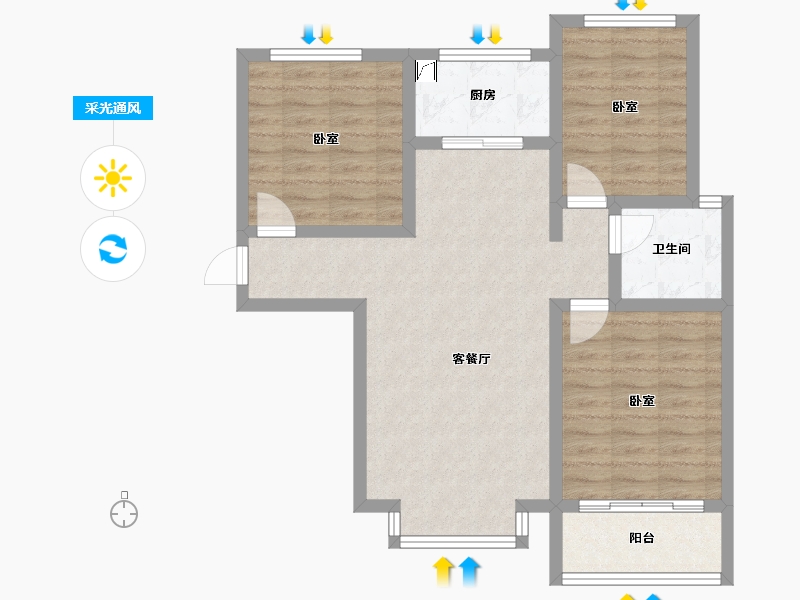 山西省-运城市-凤凰湾-78.06-户型库-采光通风