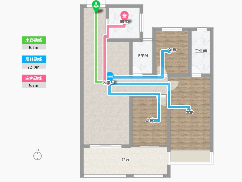 山西省-临汾市-功臣御苑-98.00-户型库-动静线