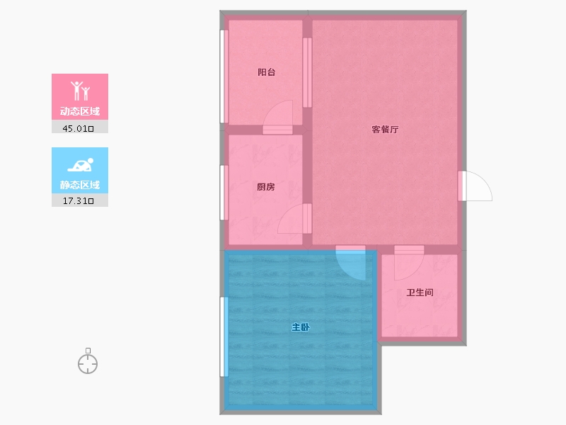 山西省-临汾市-商业花园-55.41-户型库-动静分区