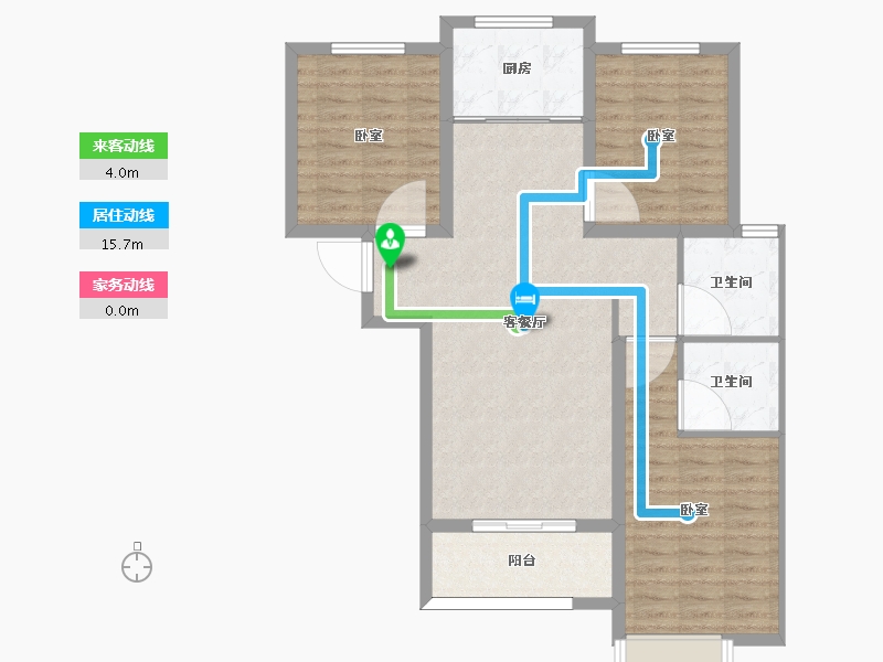 河北省-邢台市-永康万国城-95.01-户型库-动静线