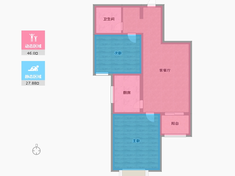 山西省-临汾市-商业花园-65.09-户型库-动静分区