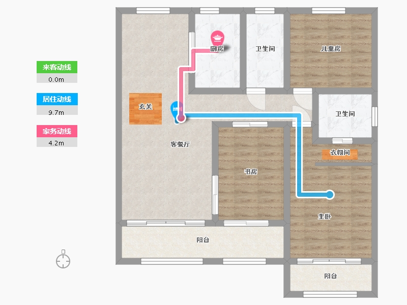 山西省-太原市-山钢铭著-100.51-户型库-动静线