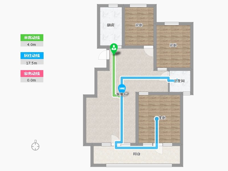 河北省-廊坊市-荣盛永清花语城西区-92.20-户型库-动静线