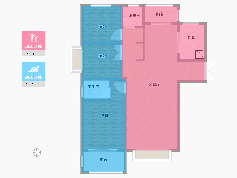 山西省-临汾市-功臣御苑-115.49-户型库-动静分区