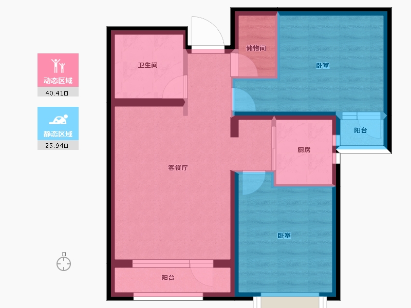 河北省-保定市-印象城滨江悦-58.00-户型库-动静分区