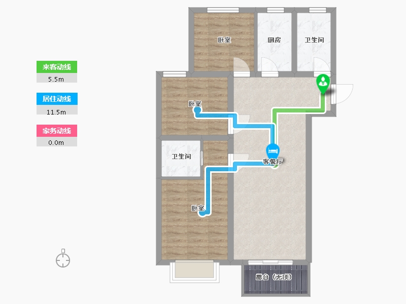 山西省-太原市-天朗美域-78.03-户型库-动静线