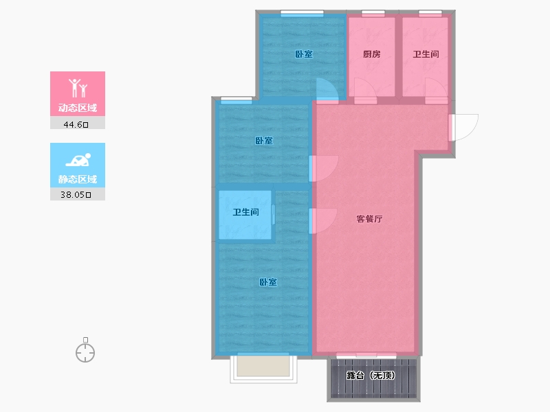 山西省-太原市-天朗美域-78.03-户型库-动静分区