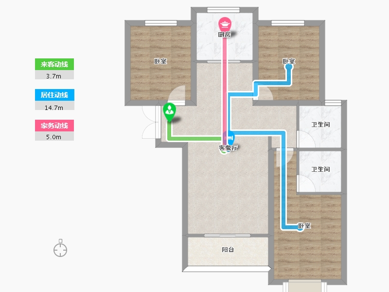 河北省-邢台市-永康万国城-81.96-户型库-动静线