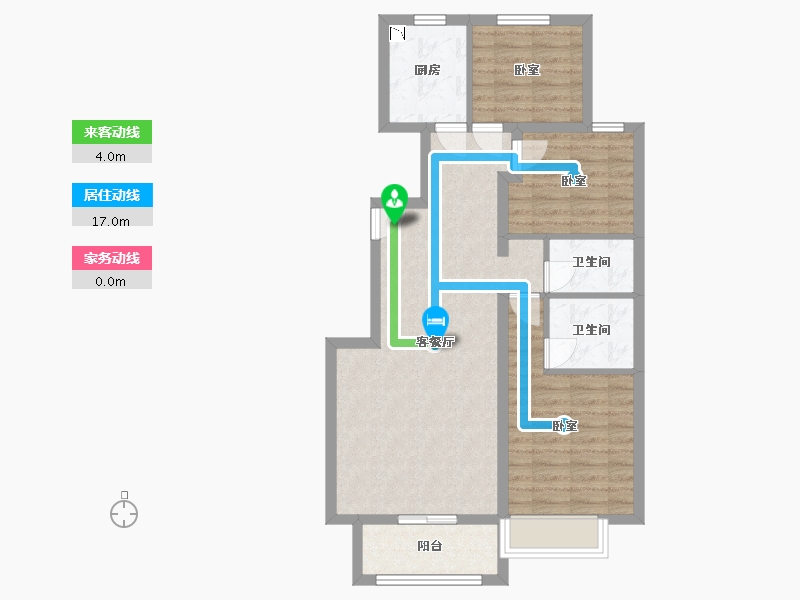 河北省-廊坊市-狮子城丁香园-77.36-户型库-动静线