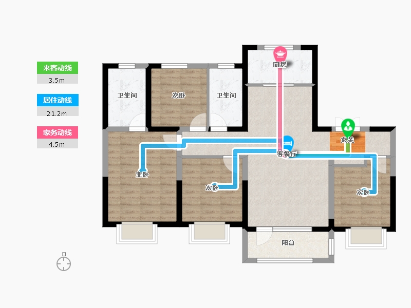 河北省-唐山市-丰南和泓大成府-95.14-户型库-动静线