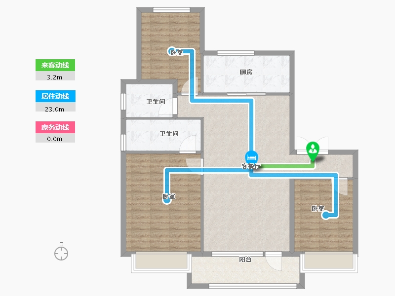 河北省-邢台市-邢台壹号院-109.32-户型库-动静线