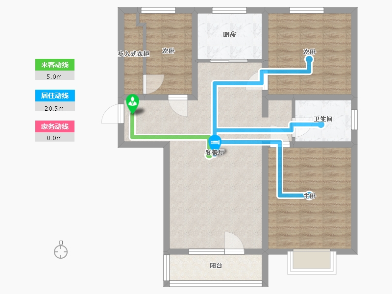 河北省-廊坊市-中远佳成时代-86.40-户型库-动静线