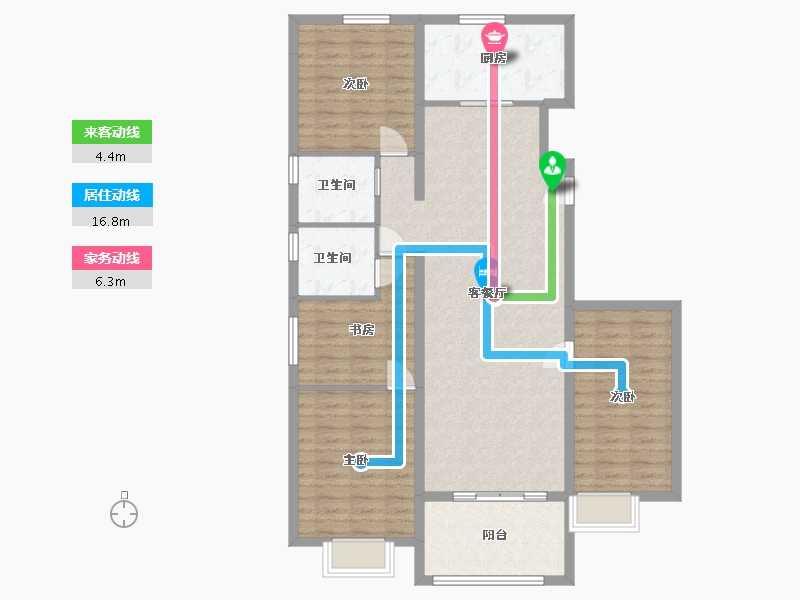 河北省-廊坊市-盛德紫悦府-113.20-户型库-动静线