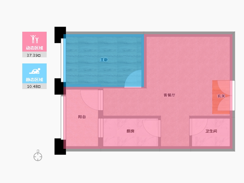 云南省-昆明市-东盟未来港-42.59-户型库-动静分区