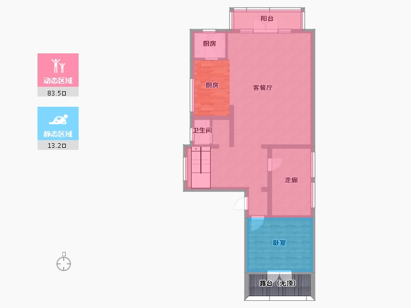 云南省-昆明市-昆明西麓 温泉山谷-91.94-户型库-动静分区