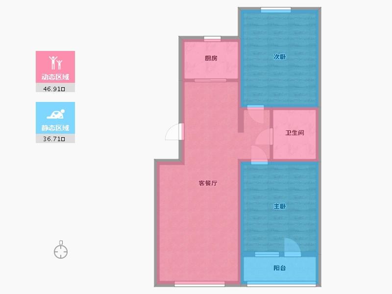 河北省-廊坊市-中远佳成时代-74.50-户型库-动静分区