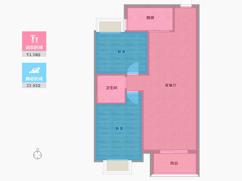 河北省-邢台市-香悦四季-67.38-户型库-动静分区