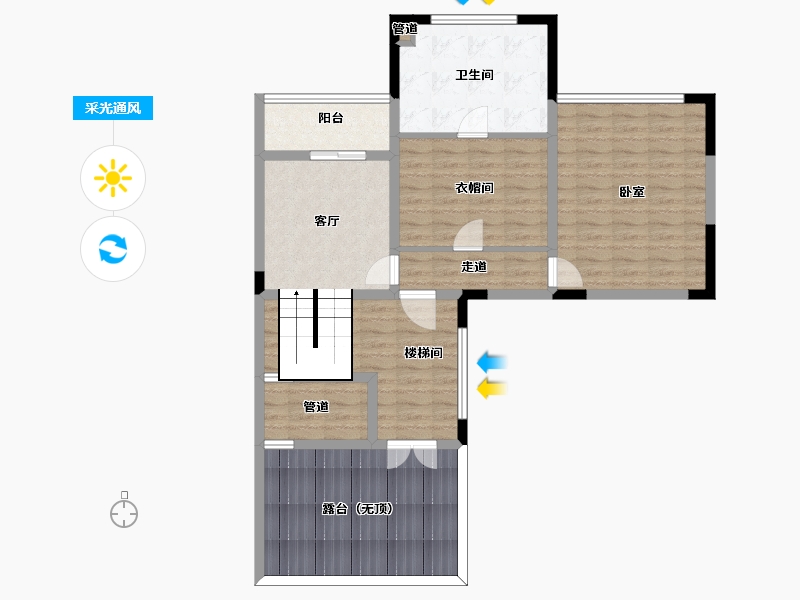 云南省-昆明市-融创九雲府-99.53-户型库-采光通风