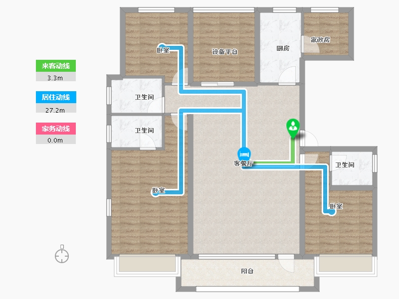 河北省-邢台市-邢台壹号院-131.09-户型库-动静线