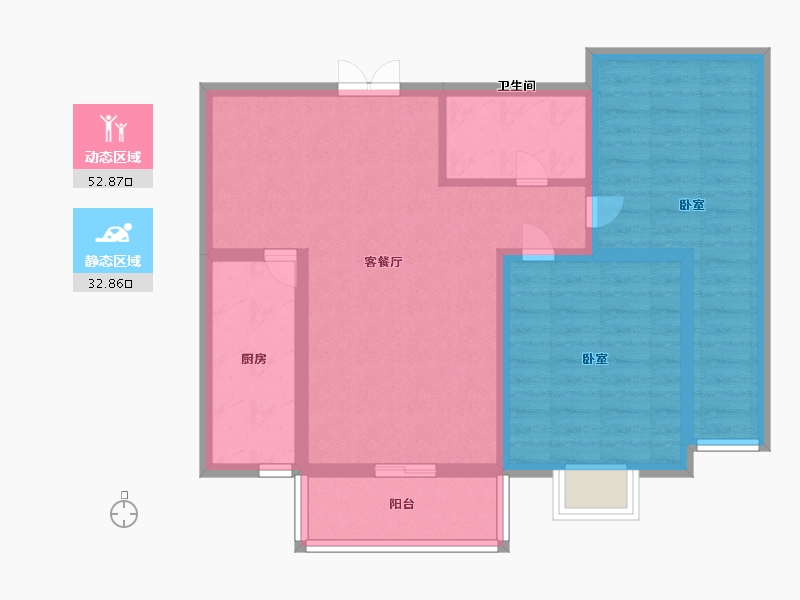 山西省-太原市-华康悦府-75.90-户型库-动静分区