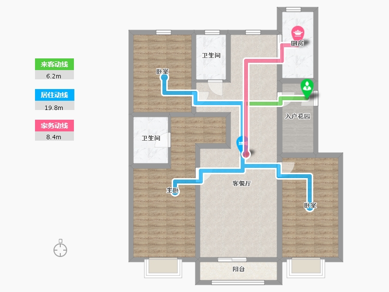 内蒙古自治区-包头市-紫贵华府-115.37-户型库-动静线