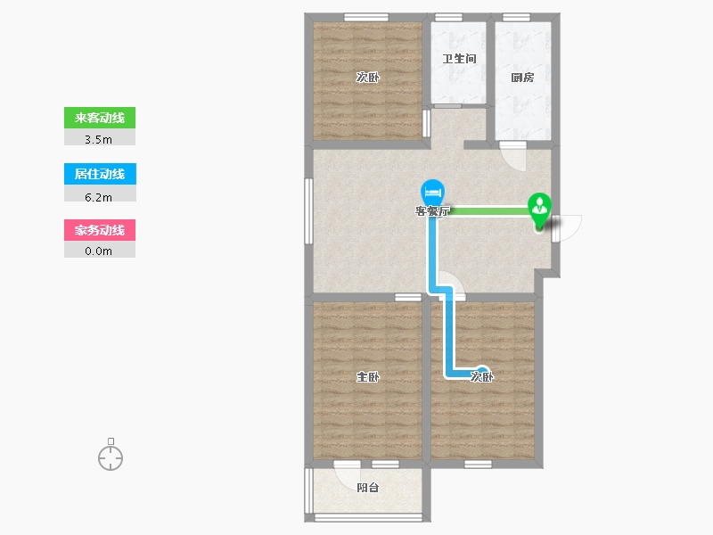 河北省-廊坊市-中远佳成时代-90.70-户型库-动静线