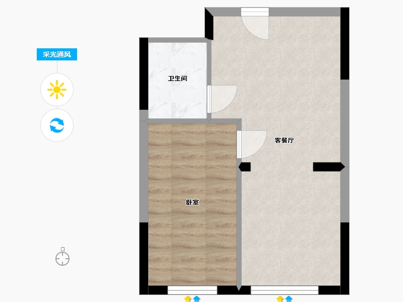 内蒙古自治区-通辽市-华申名都自然城-39.46-户型库-采光通风