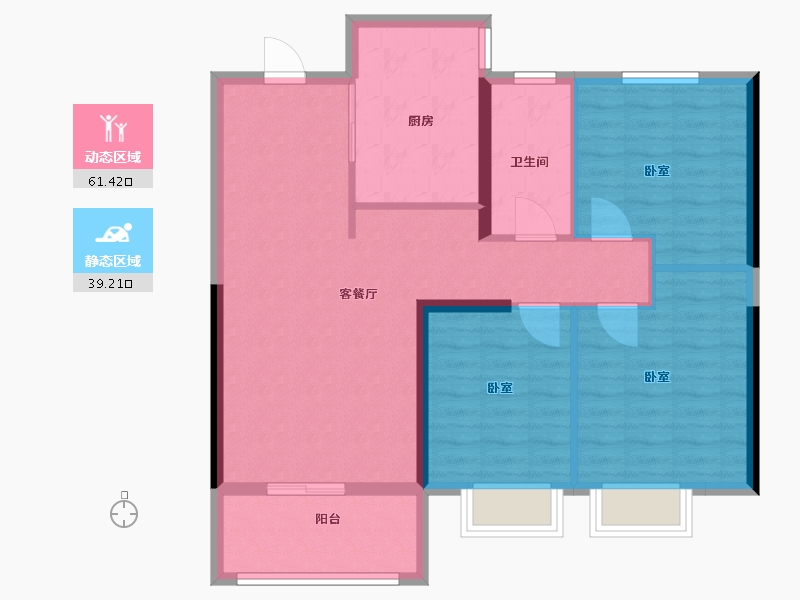 河北省-邢台市-美的国宾府-91.00-户型库-动静分区