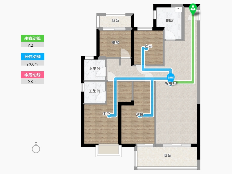 福建省-莆田市-滨溪正荣府-95.00-户型库-动静线