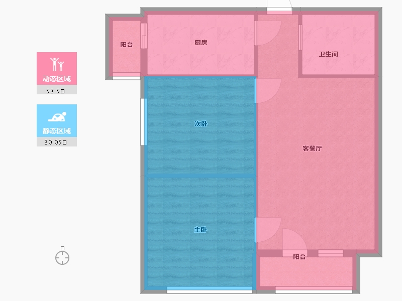 河北省-廊坊市-京东CBD创客中心-76.00-户型库-动静分区