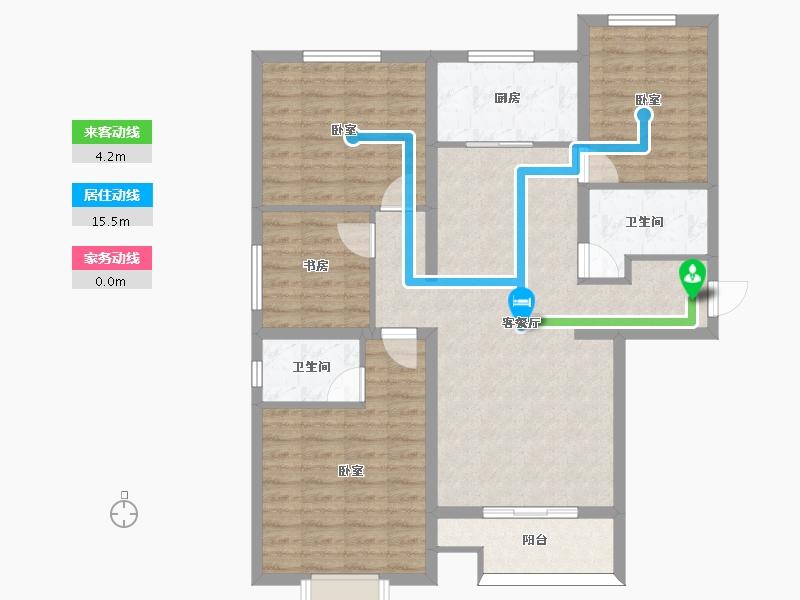 河北省-邢台市-香悦四季-97.78-户型库-动静线