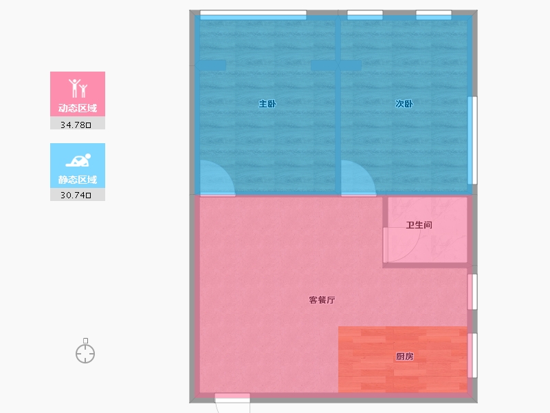 河北省-廊坊市-京东CBD创客中心-60.00-户型库-动静分区