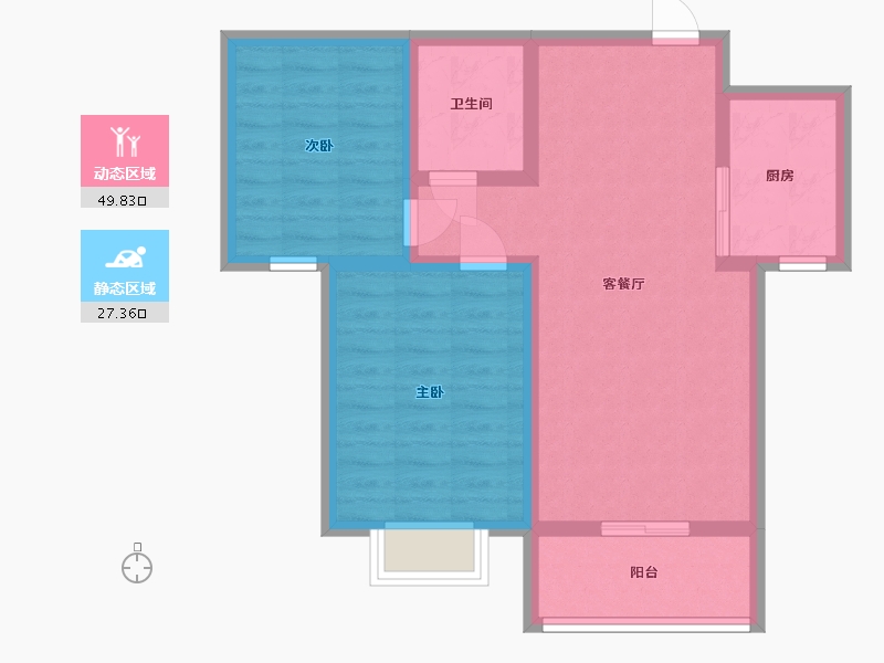 河北省-廊坊市-瑞祥花园-68.49-户型库-动静分区