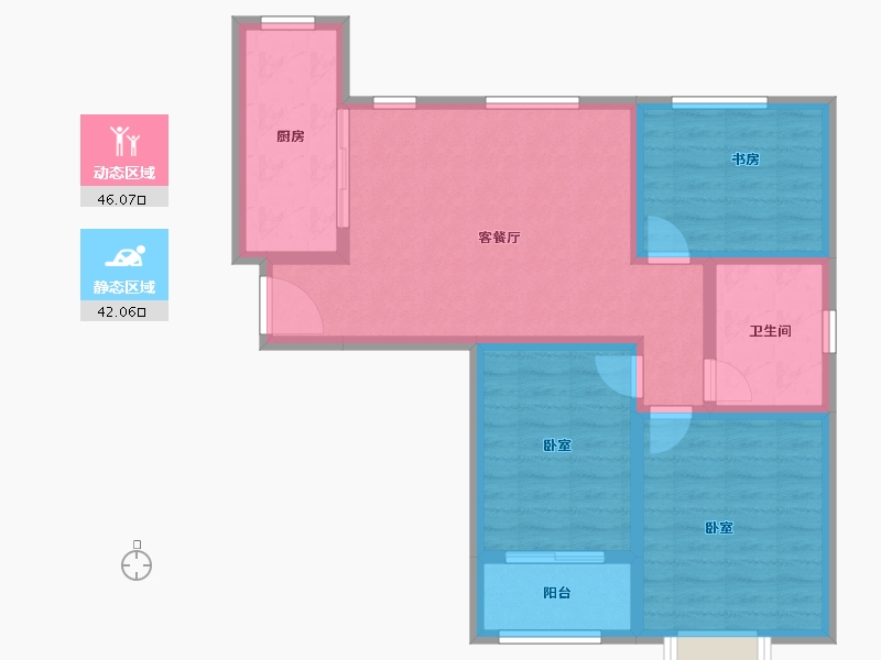 山西省-临汾市-御福华园-78.21-户型库-动静分区