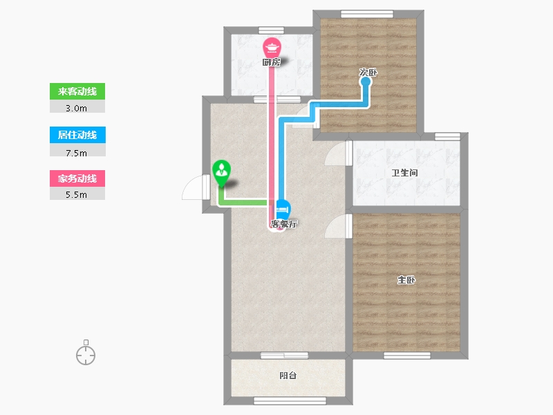 河北省-廊坊市-丽晶城三期-78.40-户型库-动静线