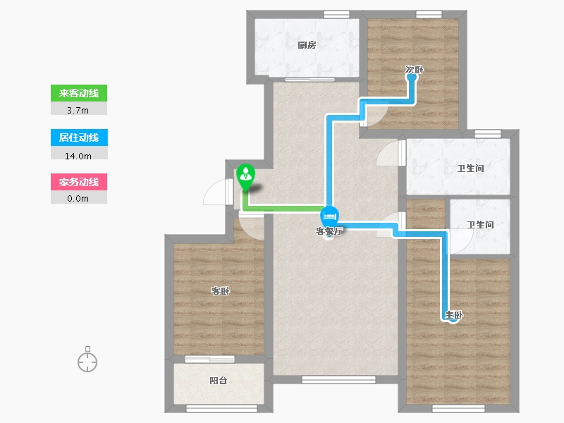 河北省-沧州市-一世界书香华府-87.59-户型库-动静线