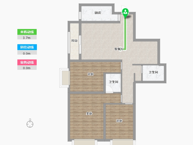 河北省-廊坊市-盛达铂宫二期-91.77-户型库-动静线