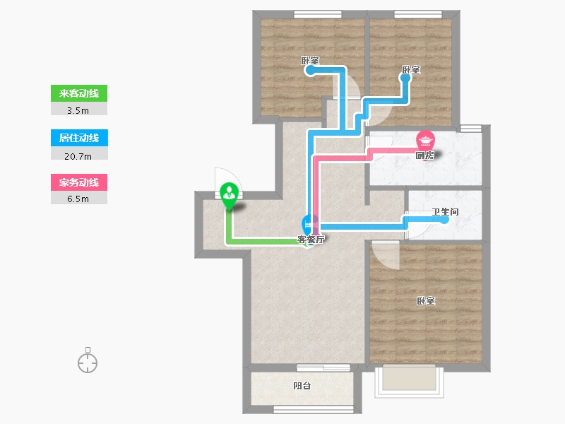 河北省-邢台市-万和郡-78.00-户型库-动静线