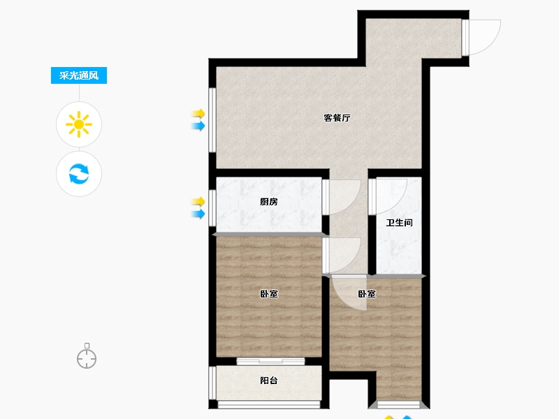 河北省-保定市-名流家和-70.00-户型库-采光通风