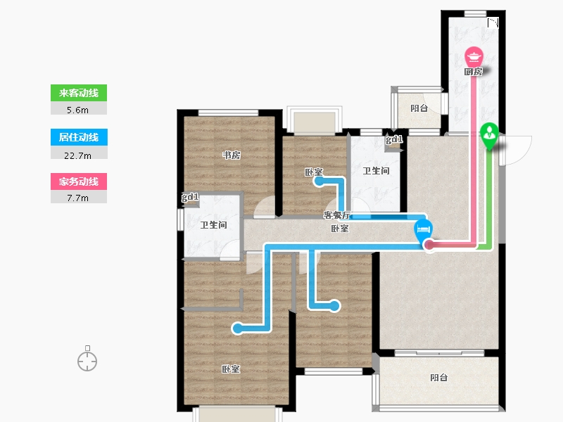 河北省-邯郸市-邯郸恒大悦府-114.11-户型库-动静线