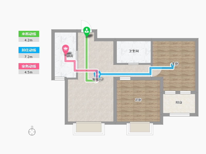 河北省-廊坊市-首开·国风悦都-65.20-户型库-动静线