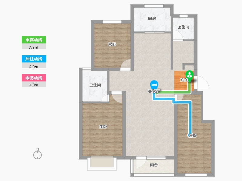 河北省-唐山市-华明壹號-92.20-户型库-动静线