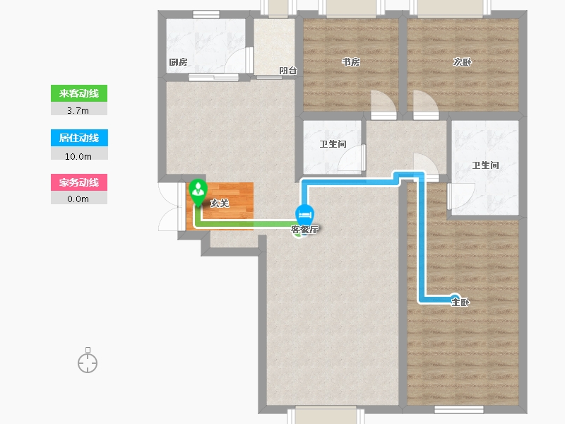 河北省-廊坊市-大学里峰尚-99.99-户型库-动静线