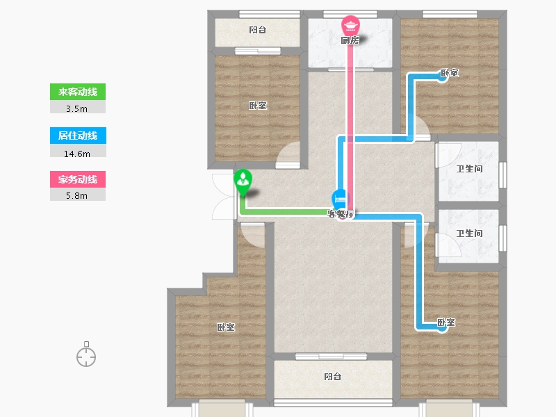 山西省-运城市-东星·卡纳溪谷-108.00-户型库-动静线