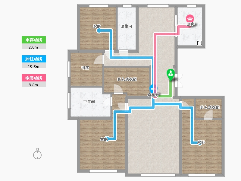 河北省-保定市-绿城诚园-142.00-户型库-动静线