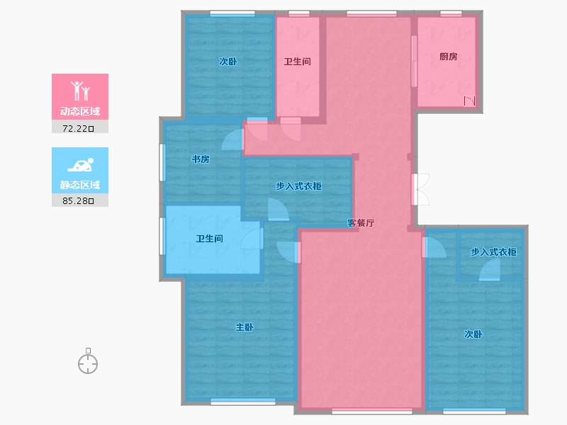 河北省-保定市-绿城诚园-142.00-户型库-动静分区