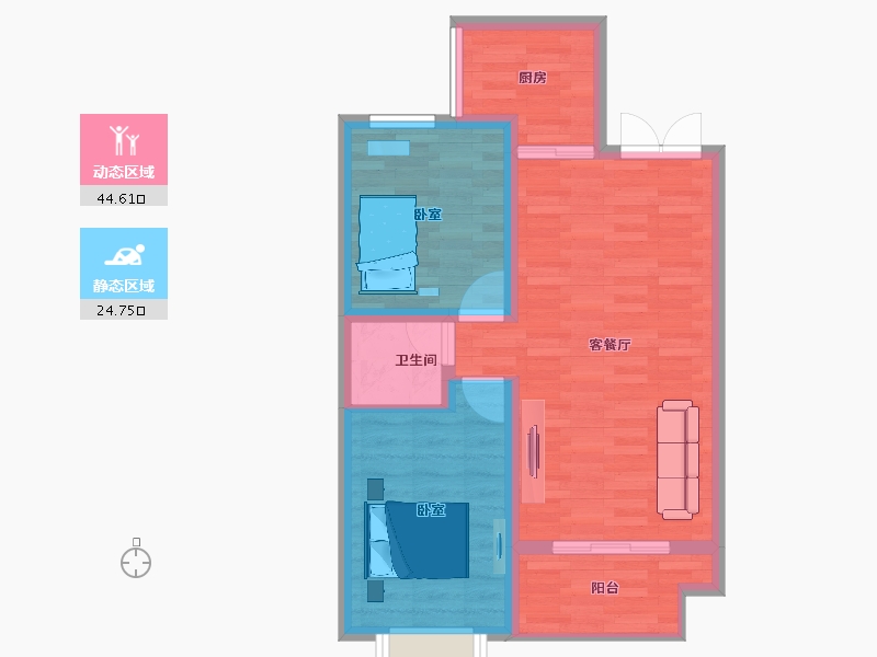 河北省-邯郸市-米兰国际-62.15-户型库-动静分区