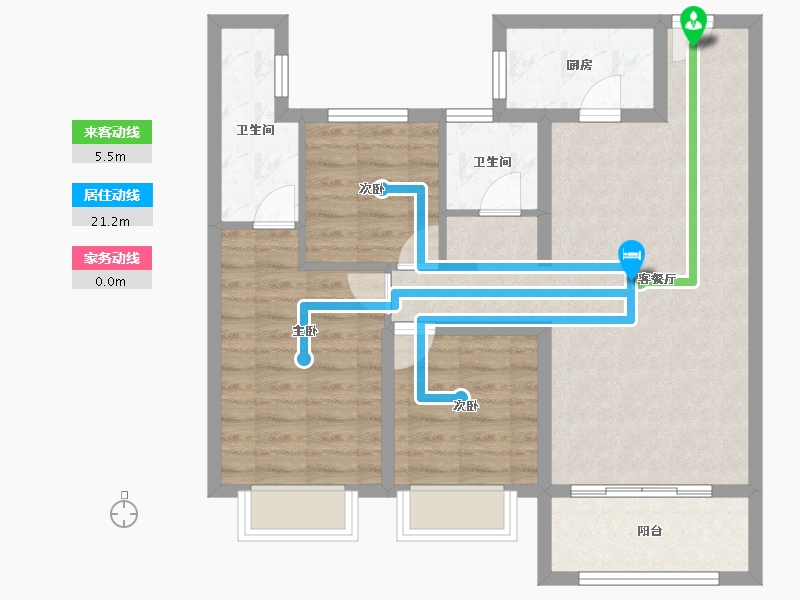 河北省-承德市-中瑞北欧云著-81.92-户型库-动静线